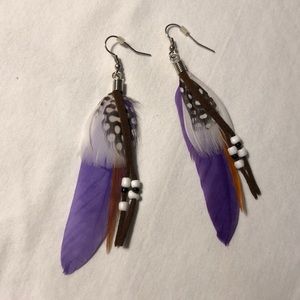 Feather earrings